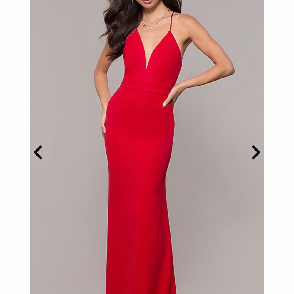 red prom dress